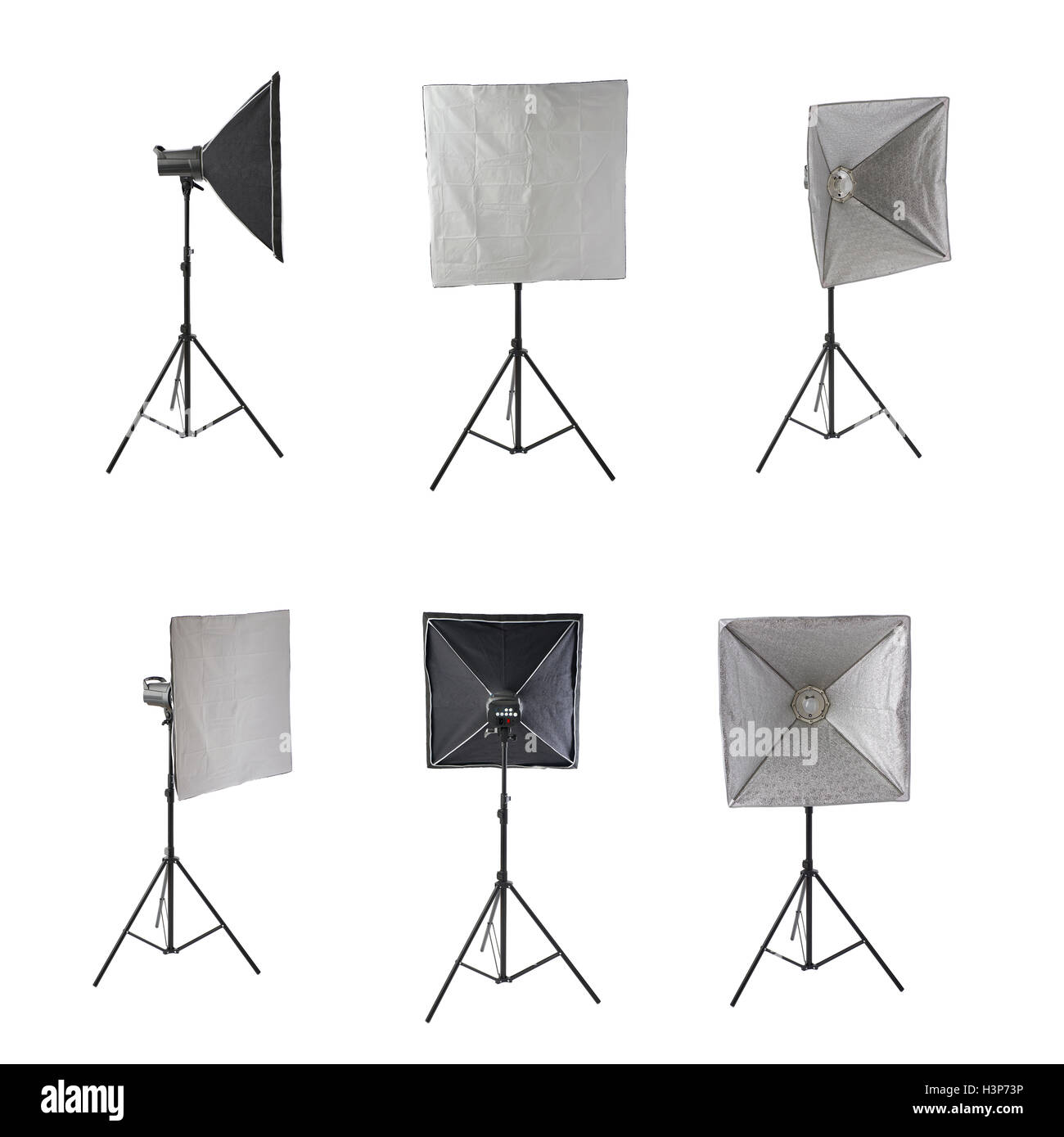 studio flashes - things to consider before buying... Set of Studio flash on a stand over isolated white background Stock ...