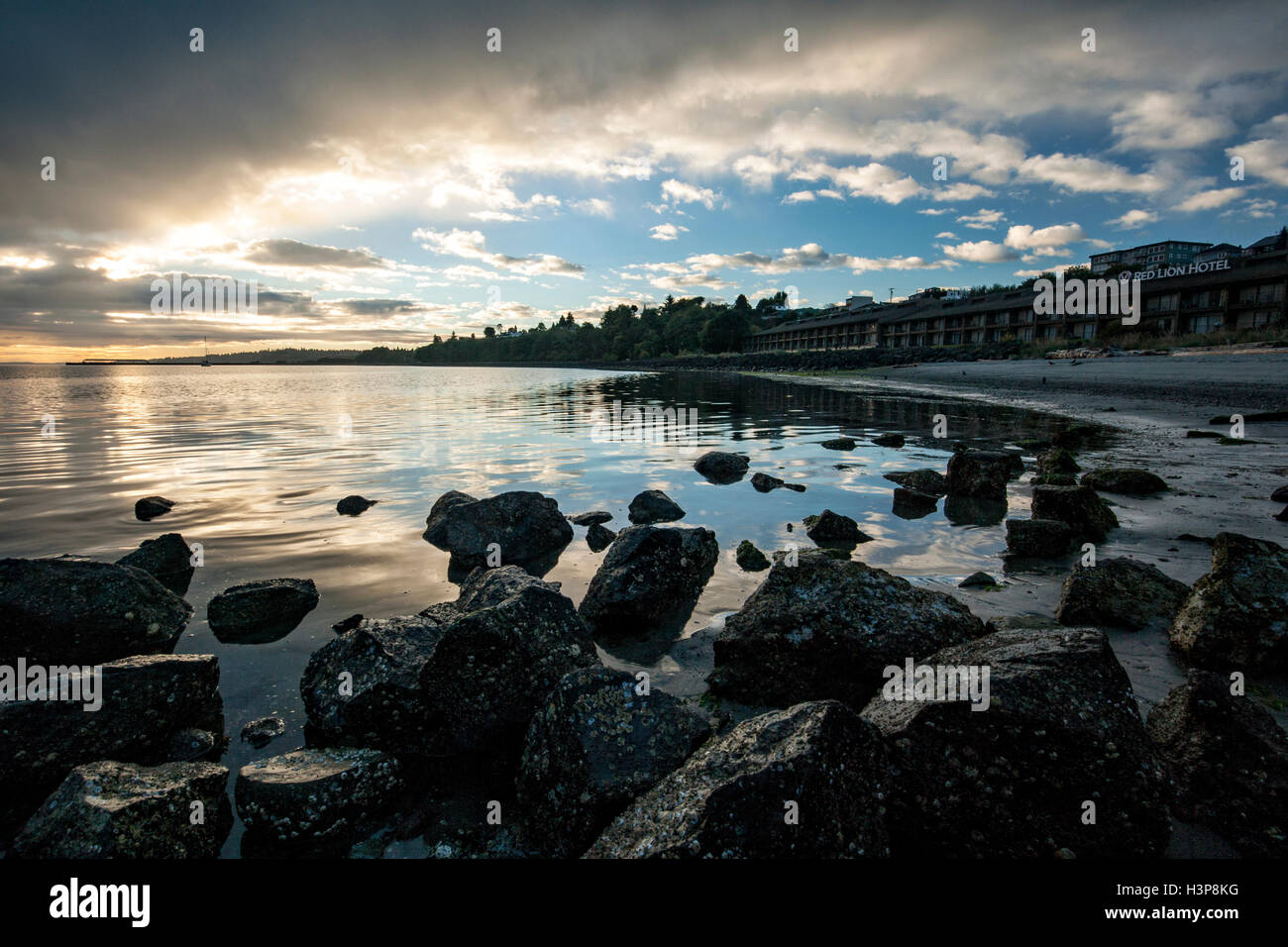 Sunrise at Hollywood Beach at Port Angeles Waterfront Port Angeles