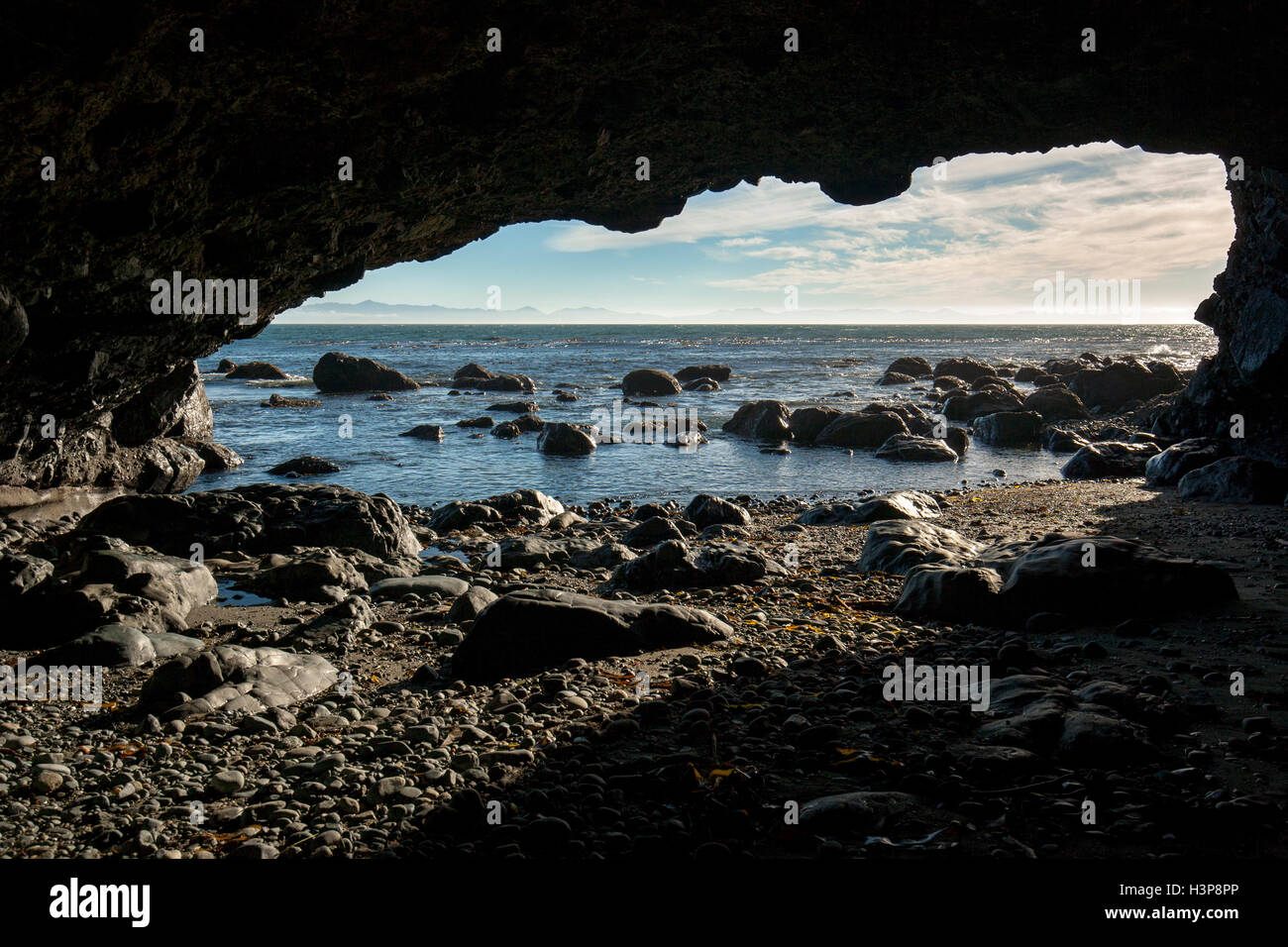 Cave at Mystic Beach, Sooke, Vancouver Island, British Columbia, Canada