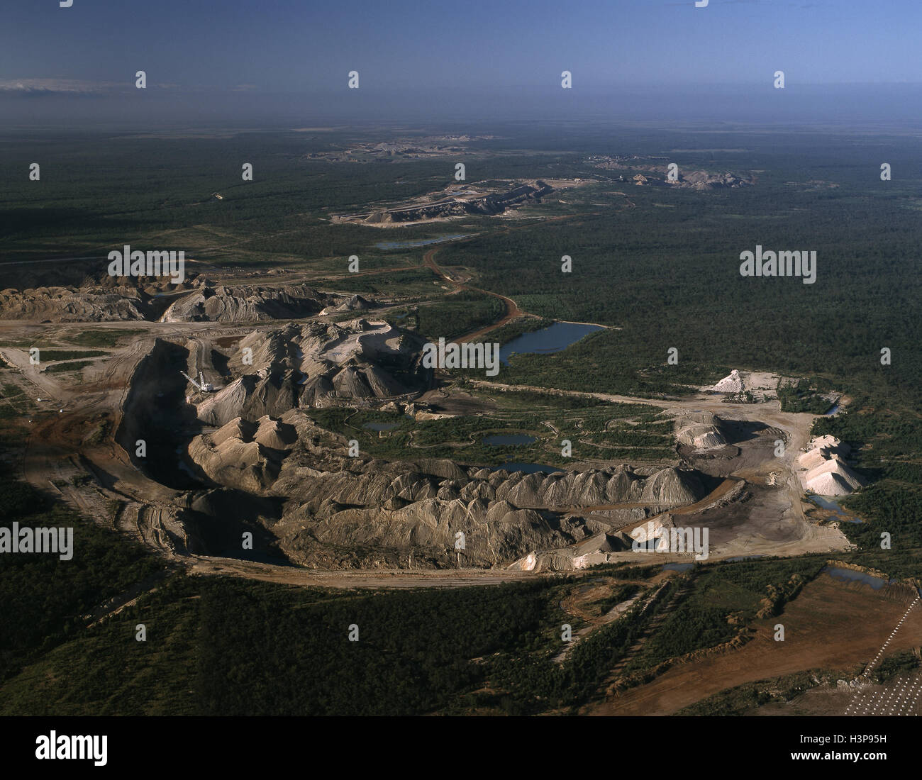 Blackwater open-cut coal mine, Stock Photo