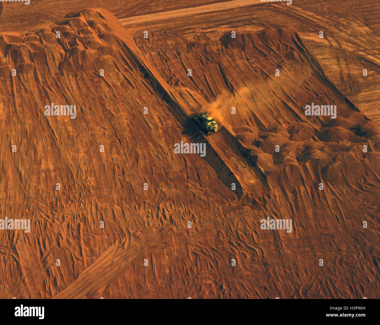 Mining bauxite Stock Photo