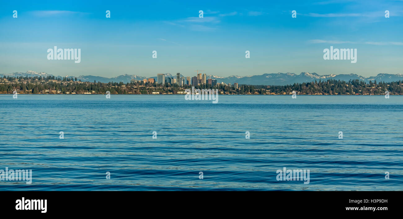 Skyline of bellevue washington hi-res stock photography and