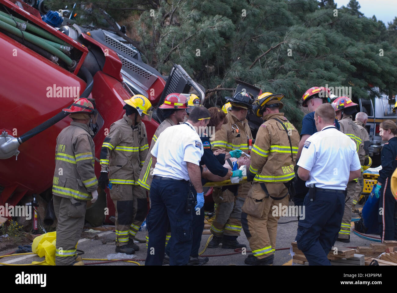 Ems workers accidents hi-res stock photography and images - Alamy