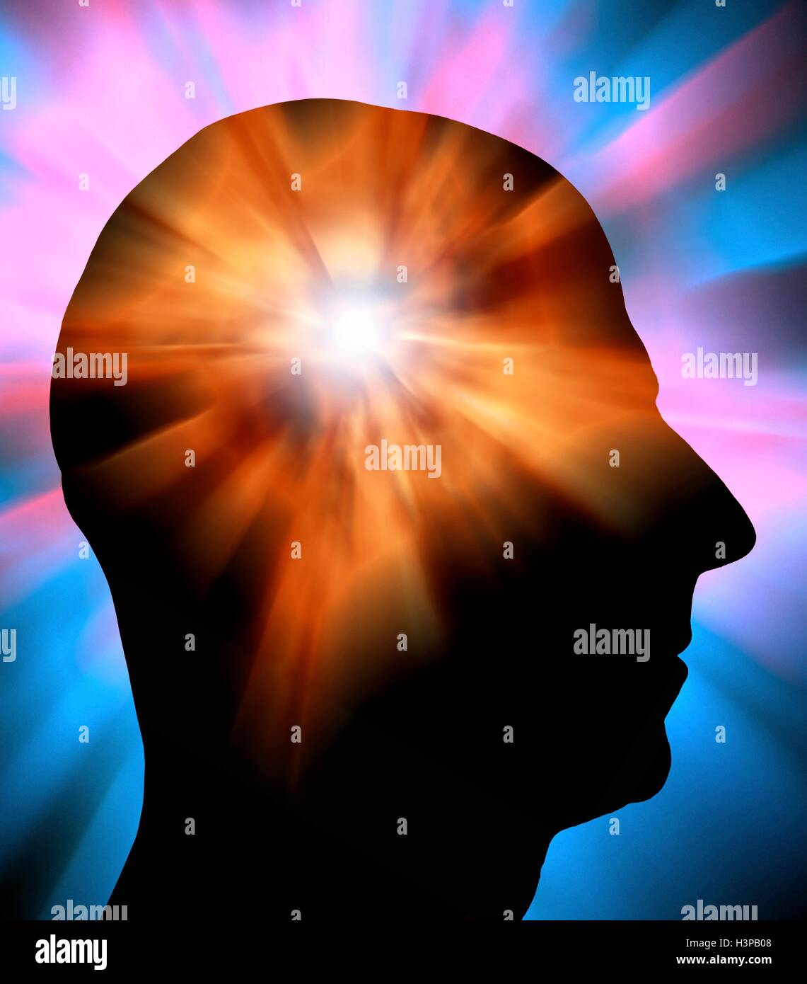 Human mind, conceptual illustration Stock Photo Alamy