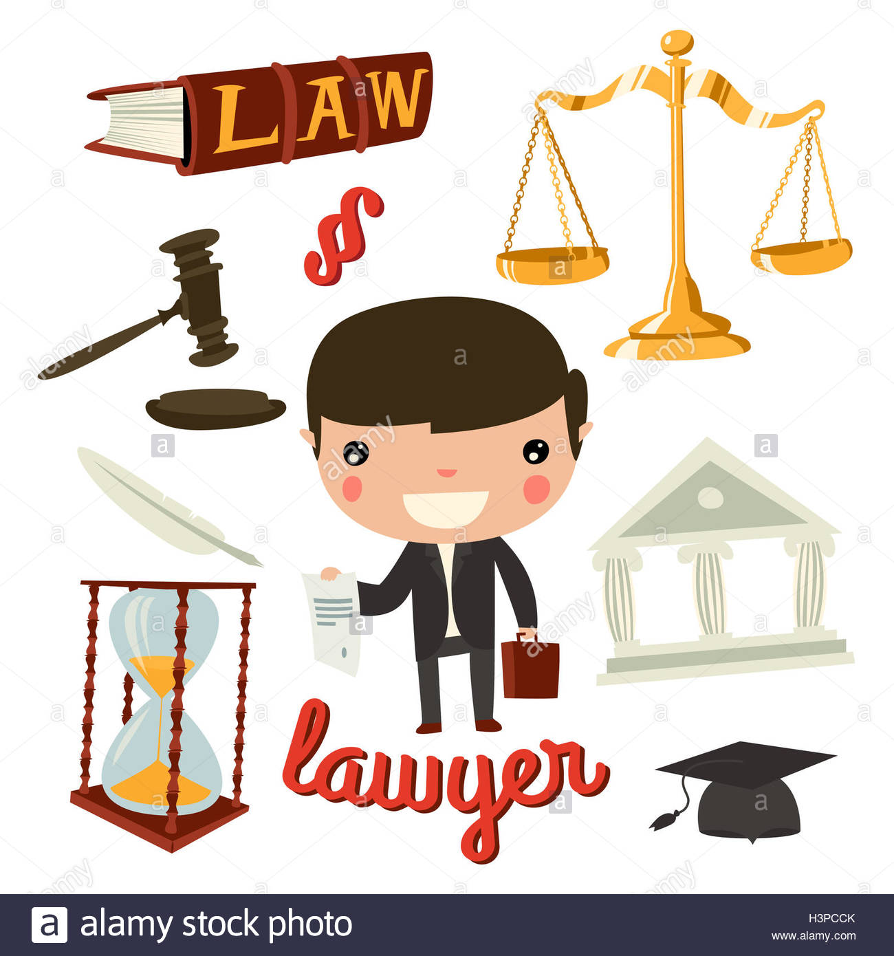 Scale Of Justice Cartoon High Resolution Stock Photography and Images