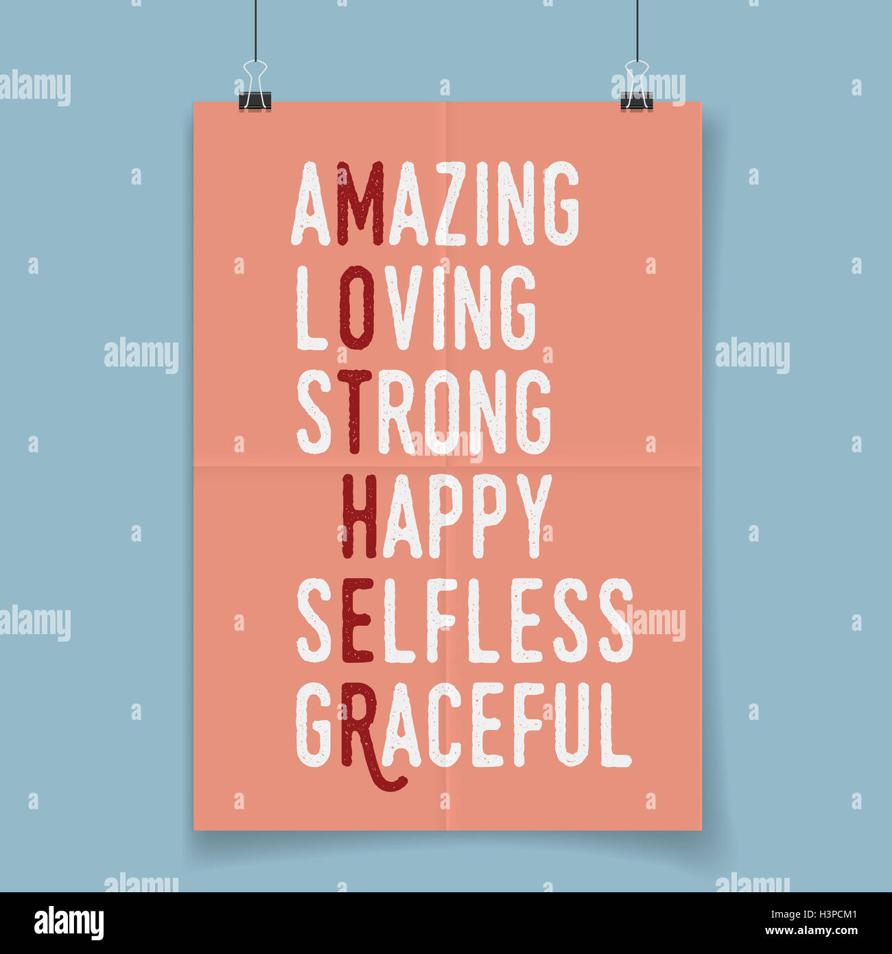 Mother Typography Poster Mother s Day Poster Vector Illustration 