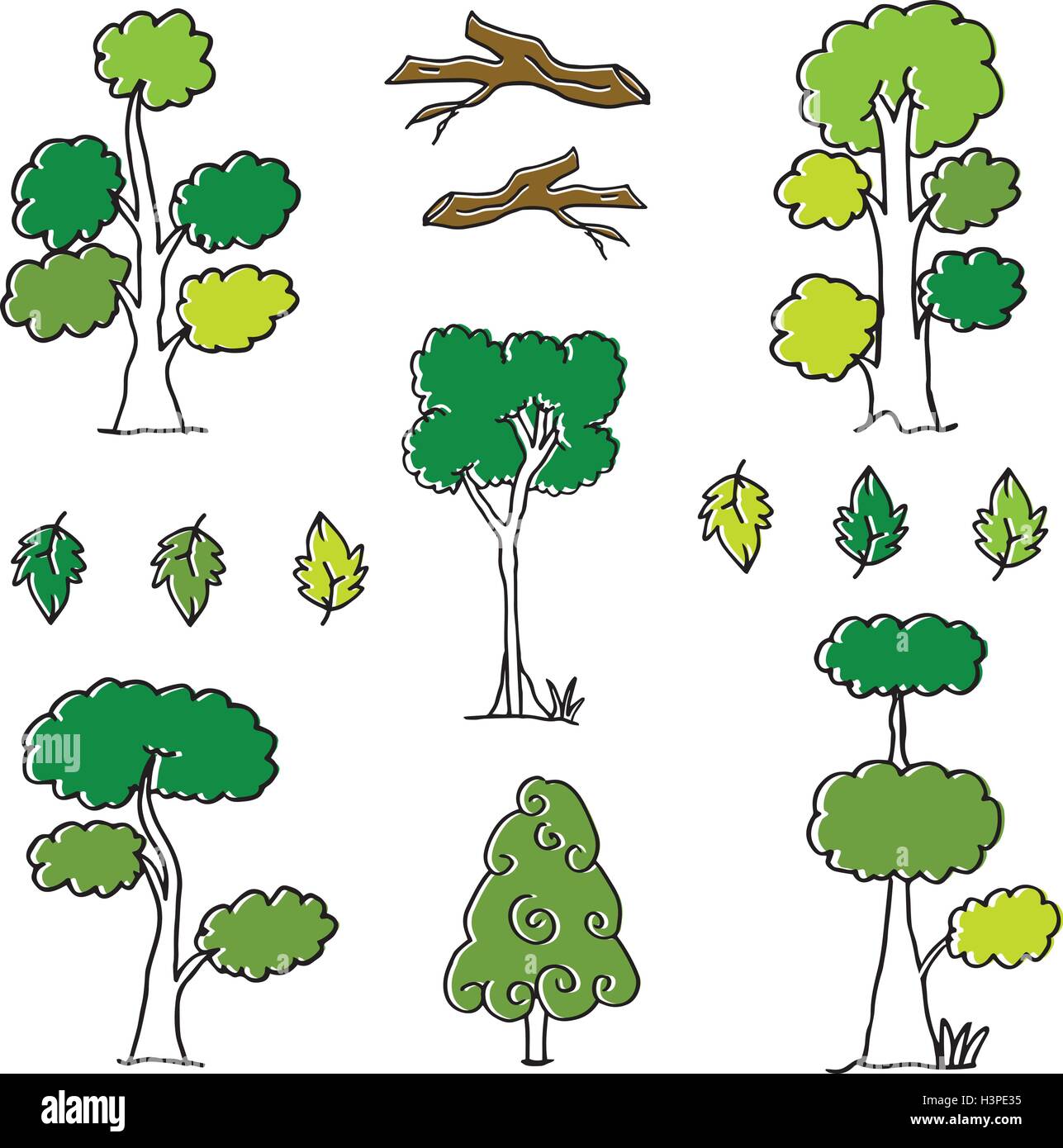Doodle Of Tree Set Different Collection Stock Vector Image Art Alamy doodle-of-tree-set-different-collection-stock-vector-image-art-alamy