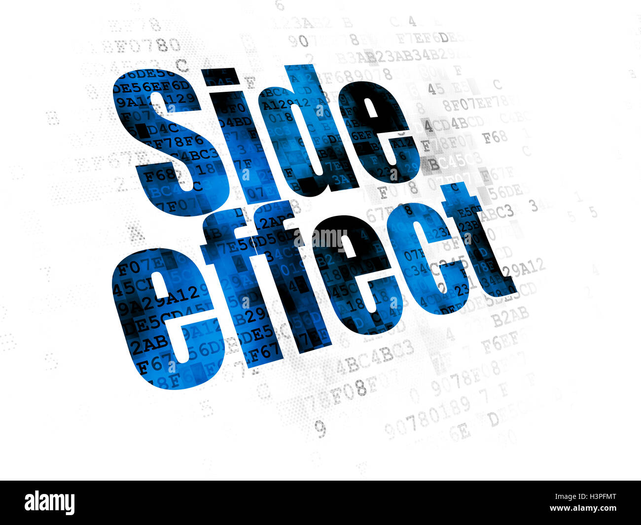 Healthcare concept: Side Effect on Digital background Stock Photo - Alamy
