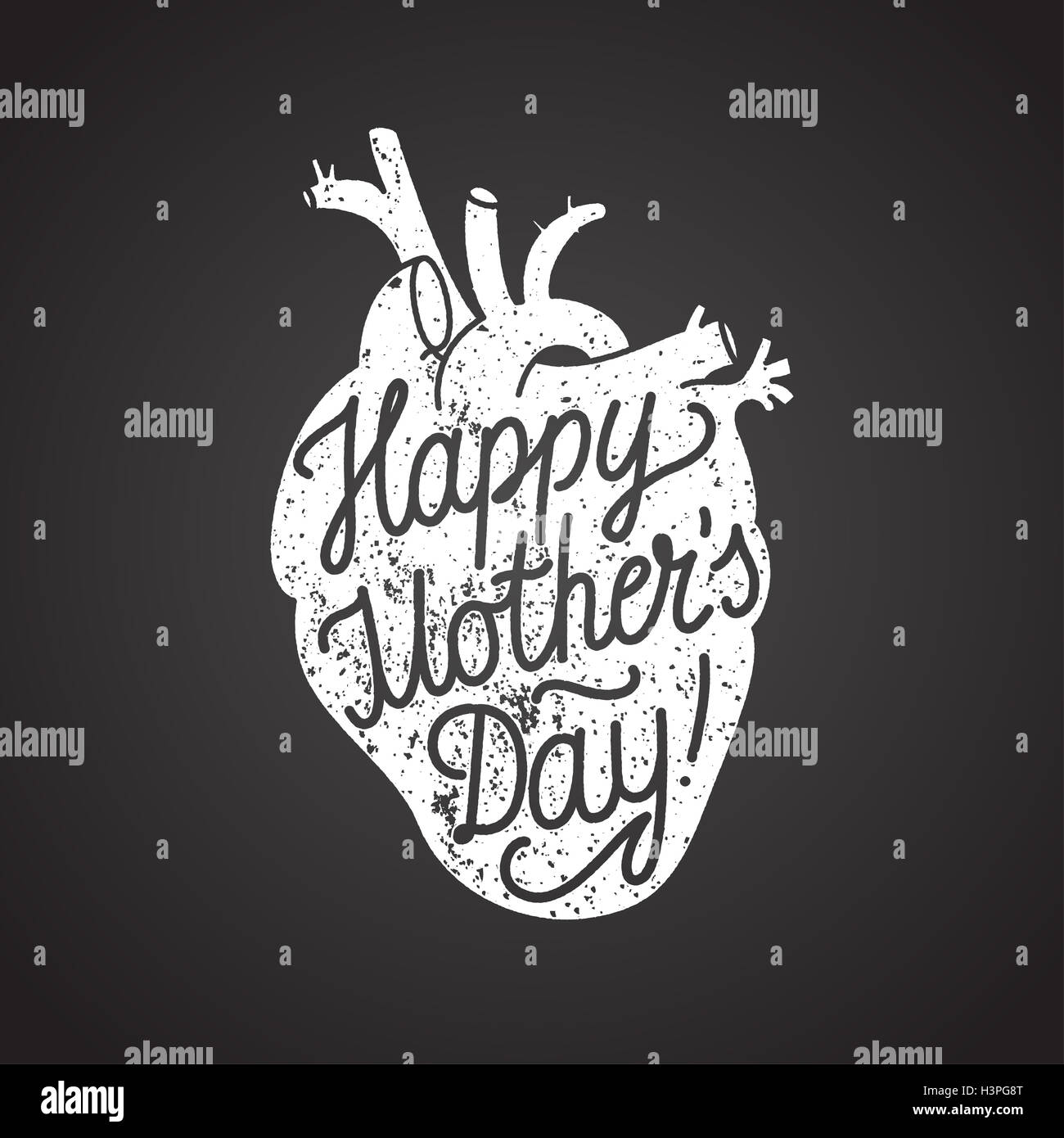 mother's day sign. chalk calligraphy. vector illustration Stock Photo ...