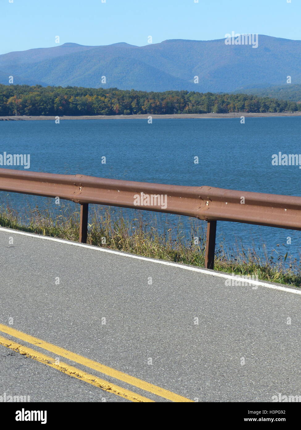 Ashokan Reservoir with only 60 capacity due to drought. This lake is