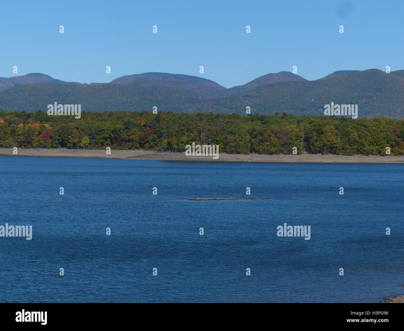 Ashokan Reservoir with only 60 capacity due to drought. This lake is