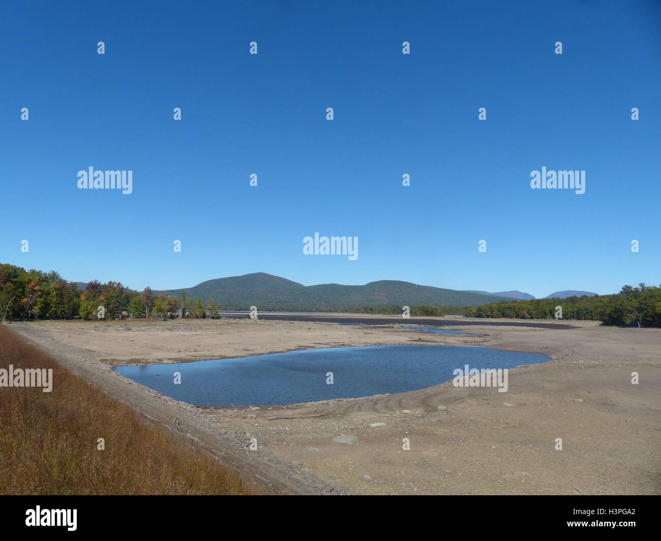 Ashokan Reservoir with only 60 capacity due to drought. This lake is