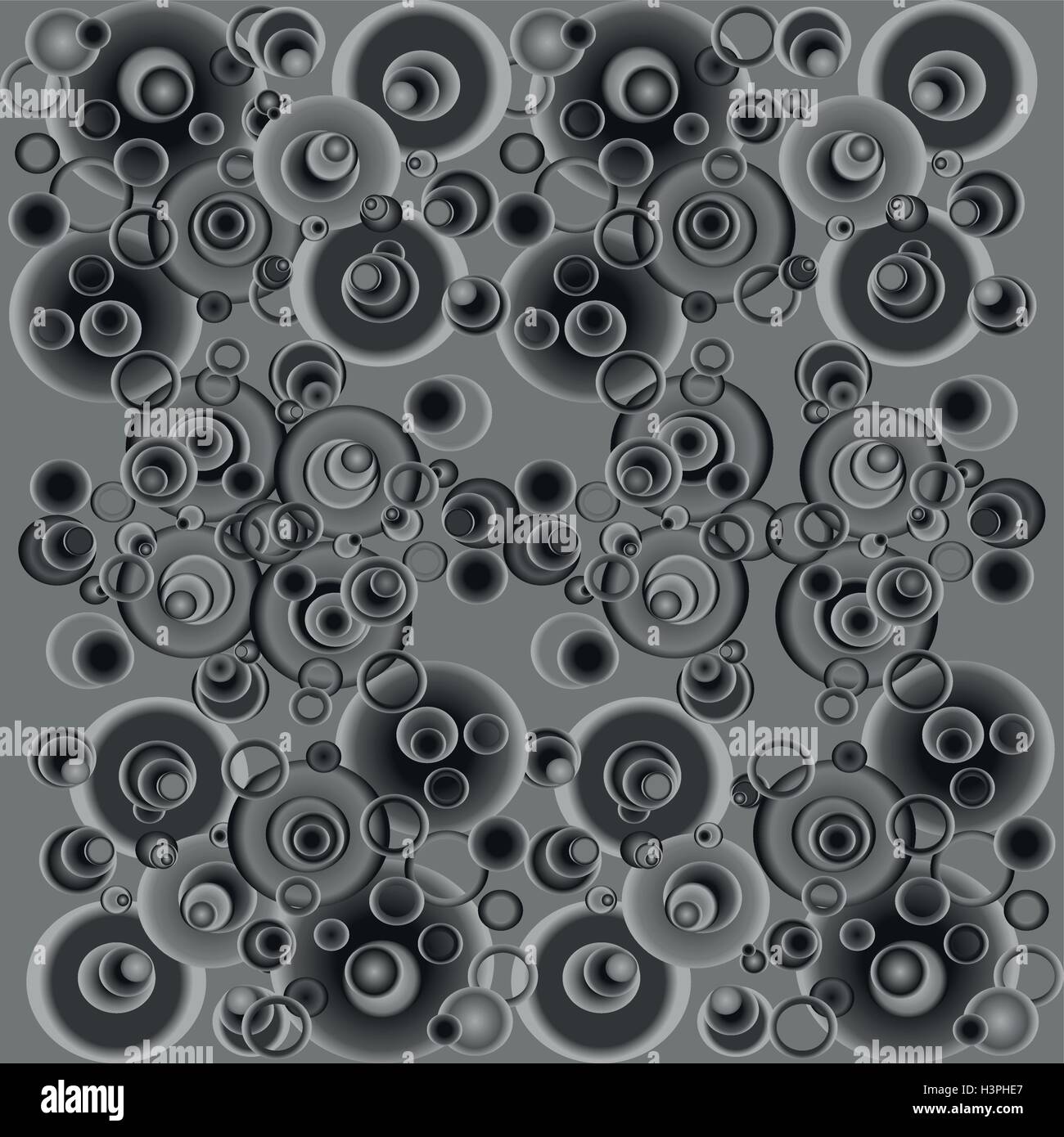 Monochrome gray abstract background with circles Stock Vector Image ...