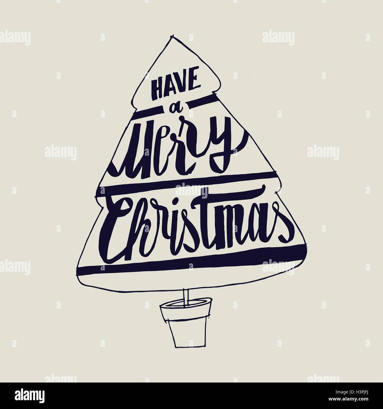 christmas tree handwriting Stock Photo Alamy