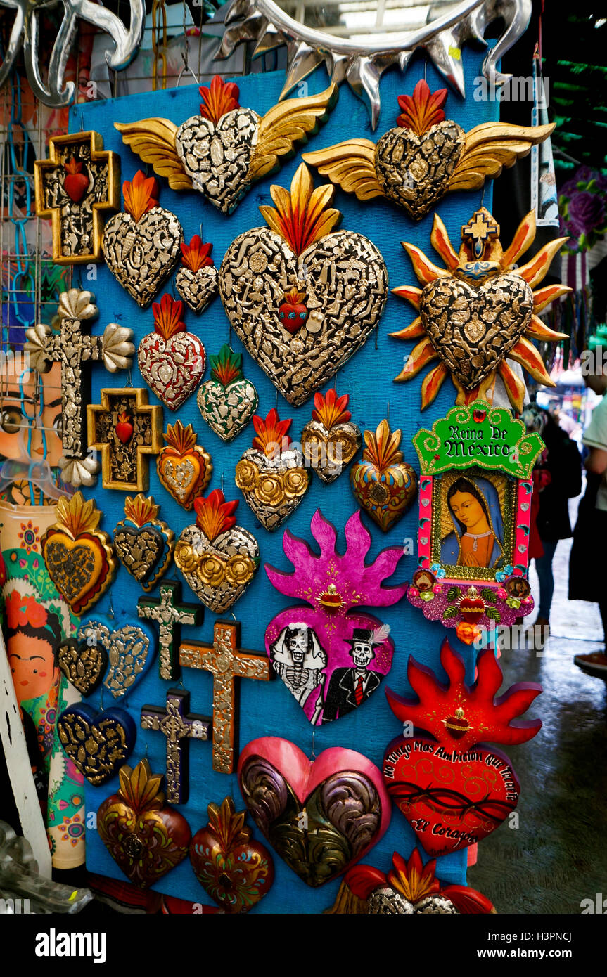 artesanias ciudadela handmade mexican crafts stock photos