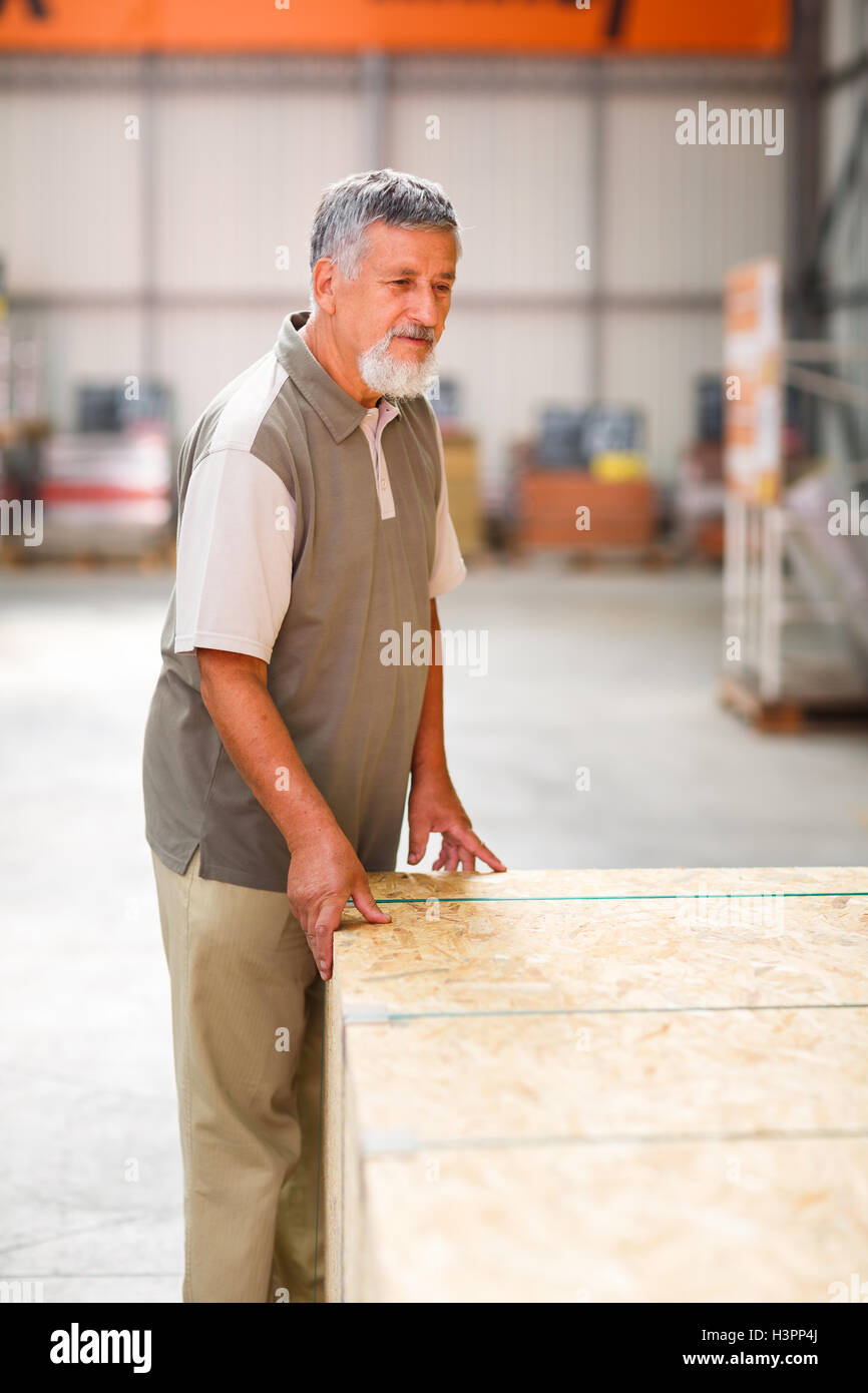 Man buying construction wood in a DIY store Stock Photo Alamy