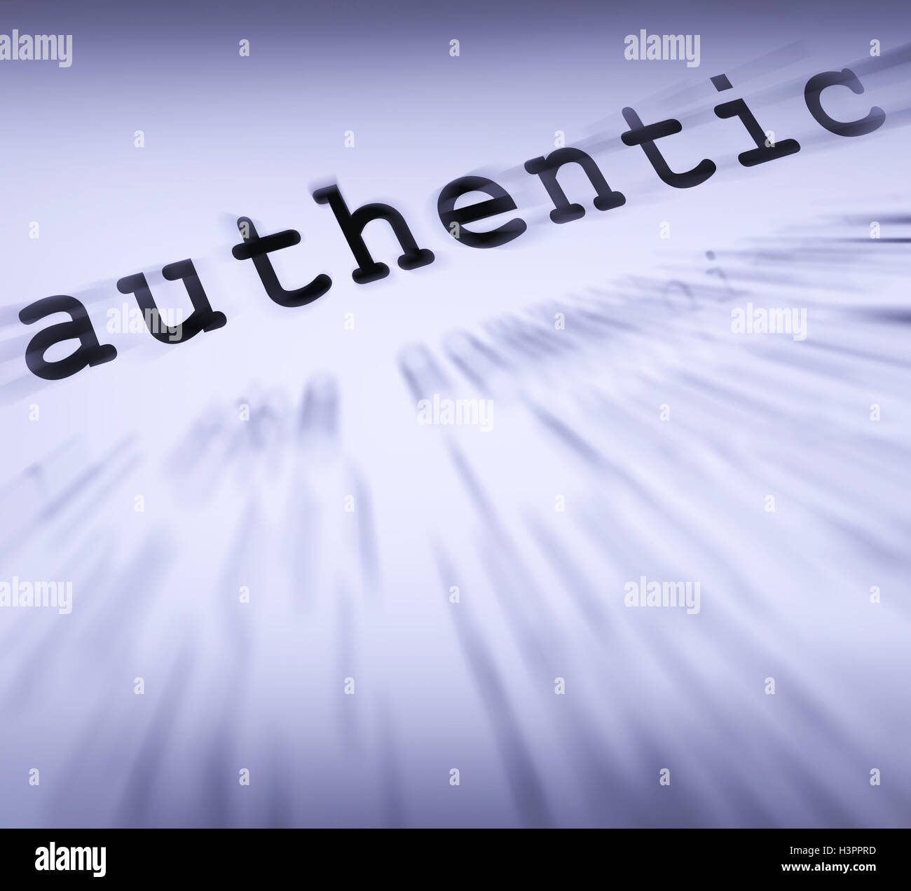 Authentic Definition Displays Authenticity Guaranteed Or Genuine Stock Photo