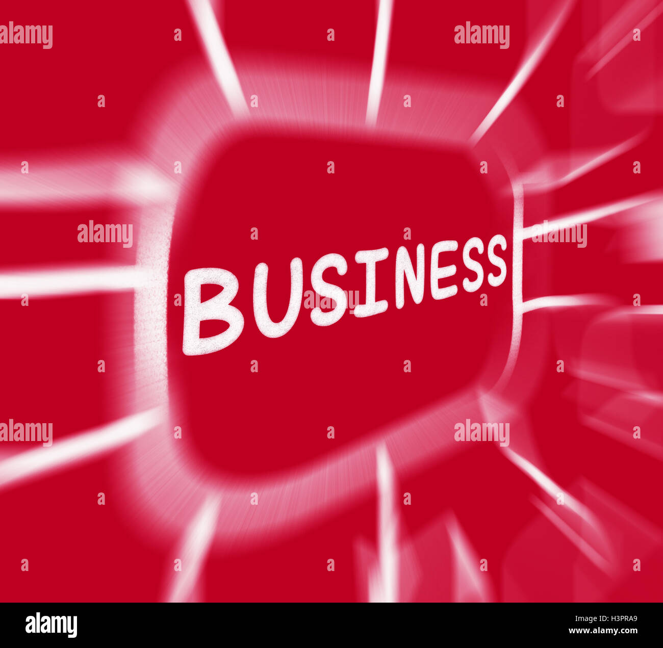 Business Diagram Displays Corporate Organization Or Enterprise Stock Photo