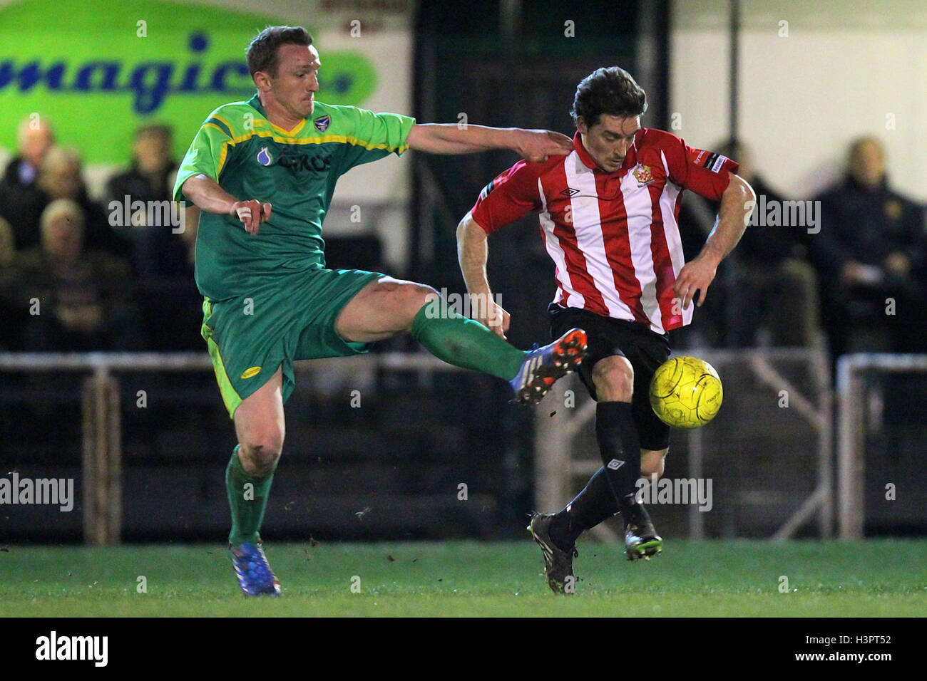 Leigh Bremner of Hornchurch and Nicky Humphrey of Canvey - AFC ...