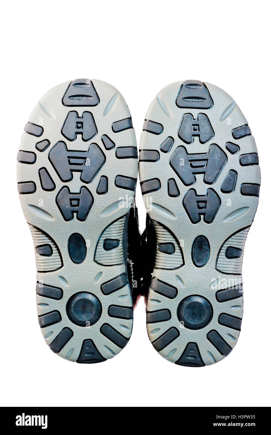 tread sole winter boots small size Stock Photo Alamy