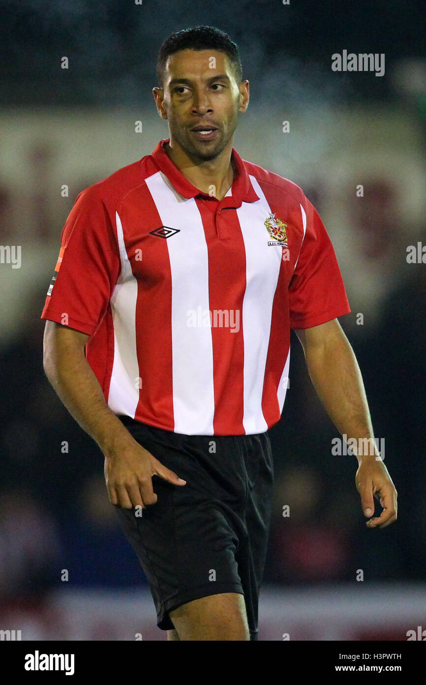 New AFC Hornchurch signing Dave Rainford - AFC Hornchurch vs Harrow Borough - Ryman League Premier Division Football at The Stadium, Upminster Bridge, Essex - 12/11/13 Stock Photo