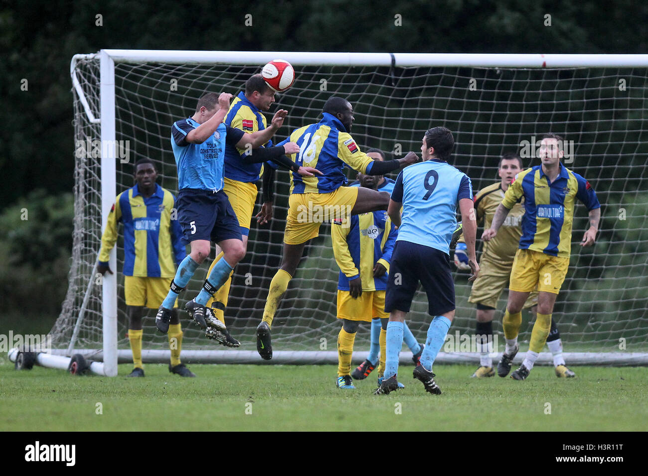Barkingside vs Romford Friendly Football Match at Ford Sports Ground