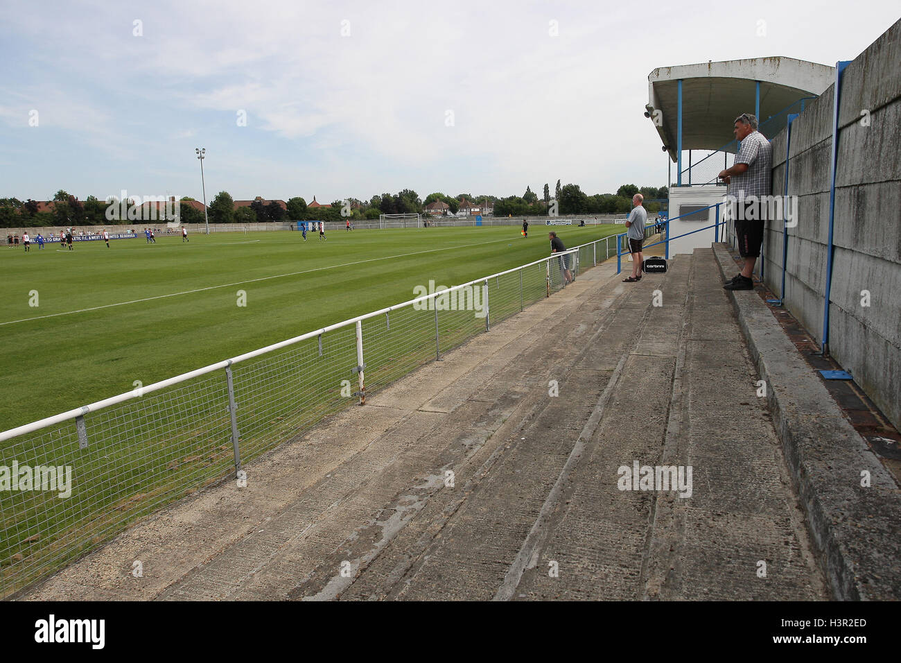General view of Rush Green Stadium Grays Athletic vs AFC Hornchurch