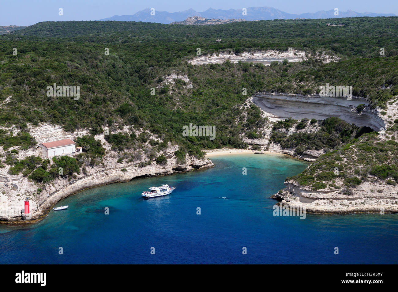 France, Corse du Sud, Bonifacio, Arinella beach Stock Photo