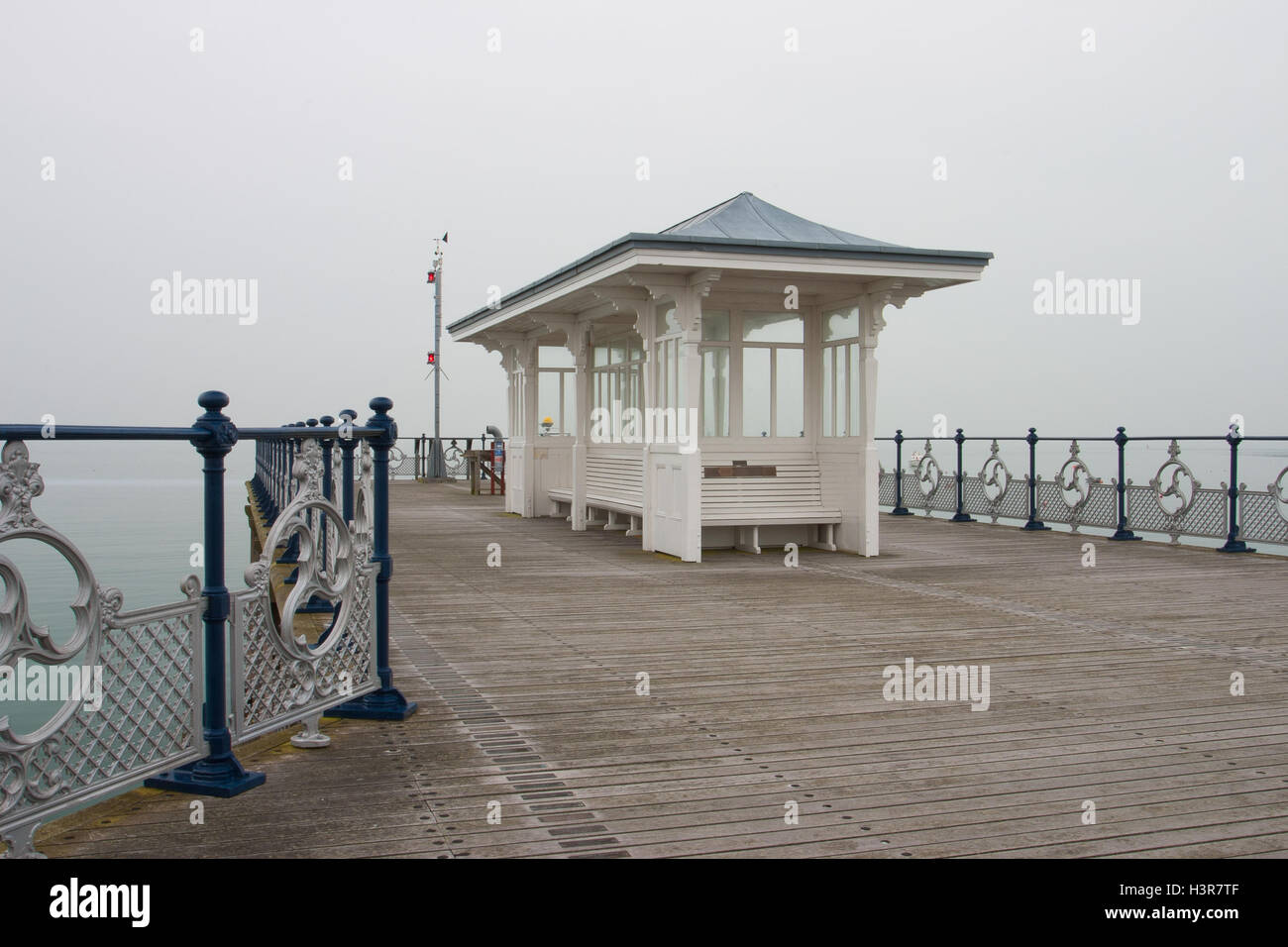 A victorian seaside pier at Swanage in Dorset,England Stock Photo