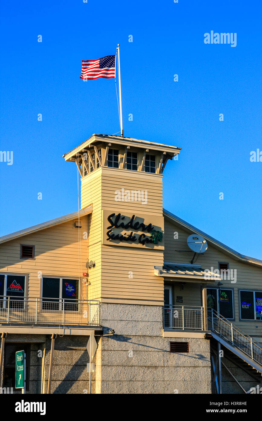 Sliders Beach Grill Restaurant on Fernandina Beach, Amelia Island, FL
