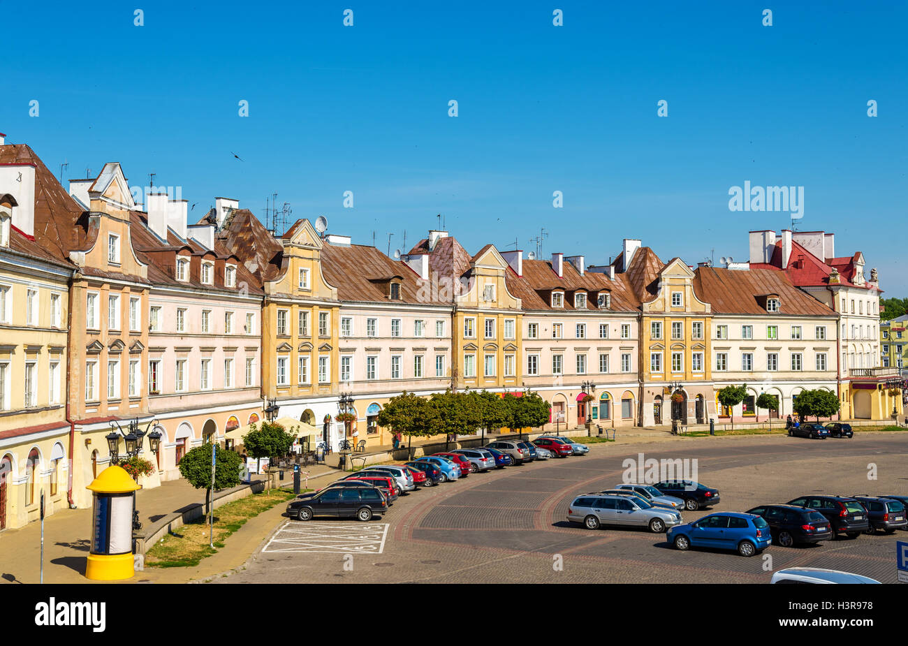 View of Castle square in Lublin - Poland Stock Photo