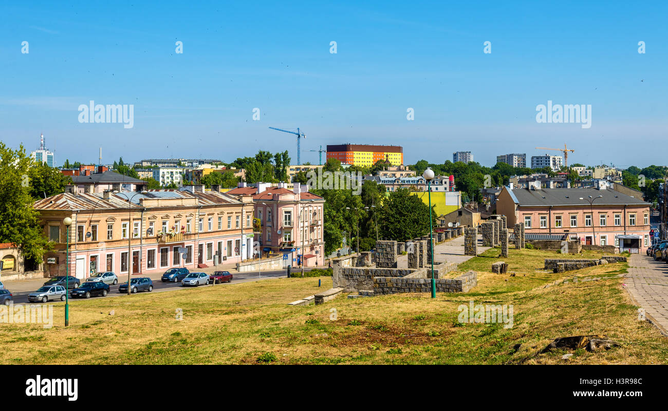 Square of the Ghetto Victims in Lublin - Poland Stock Photo