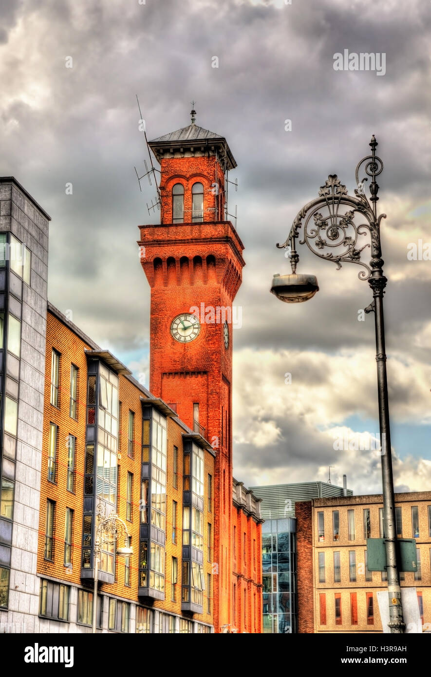 Watchtower at Dublin central fire station Ireland Stock Photo Alamy