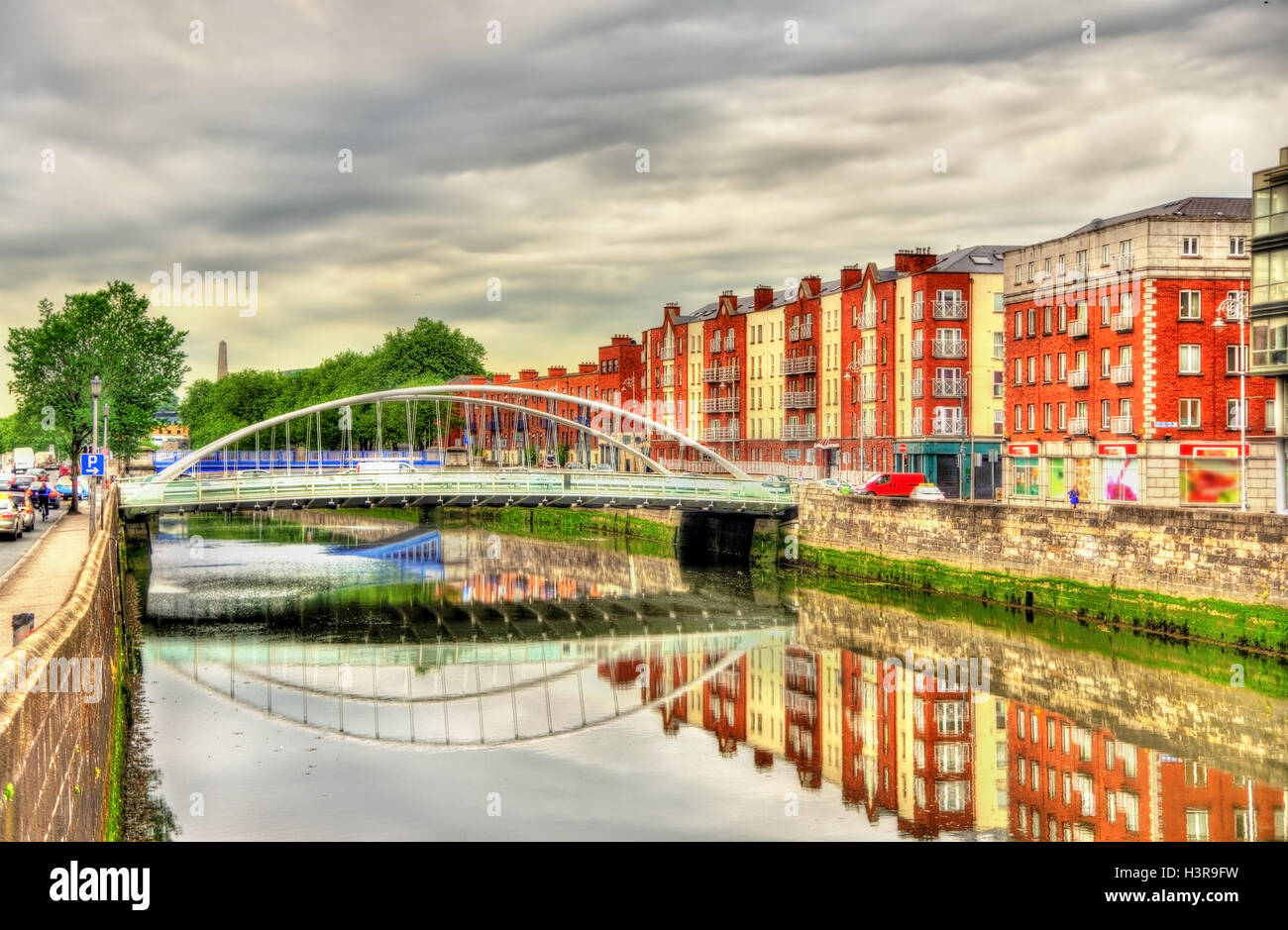 View of James Joyce Bridge in Dublin - Ireland Stock Photo - Alamy