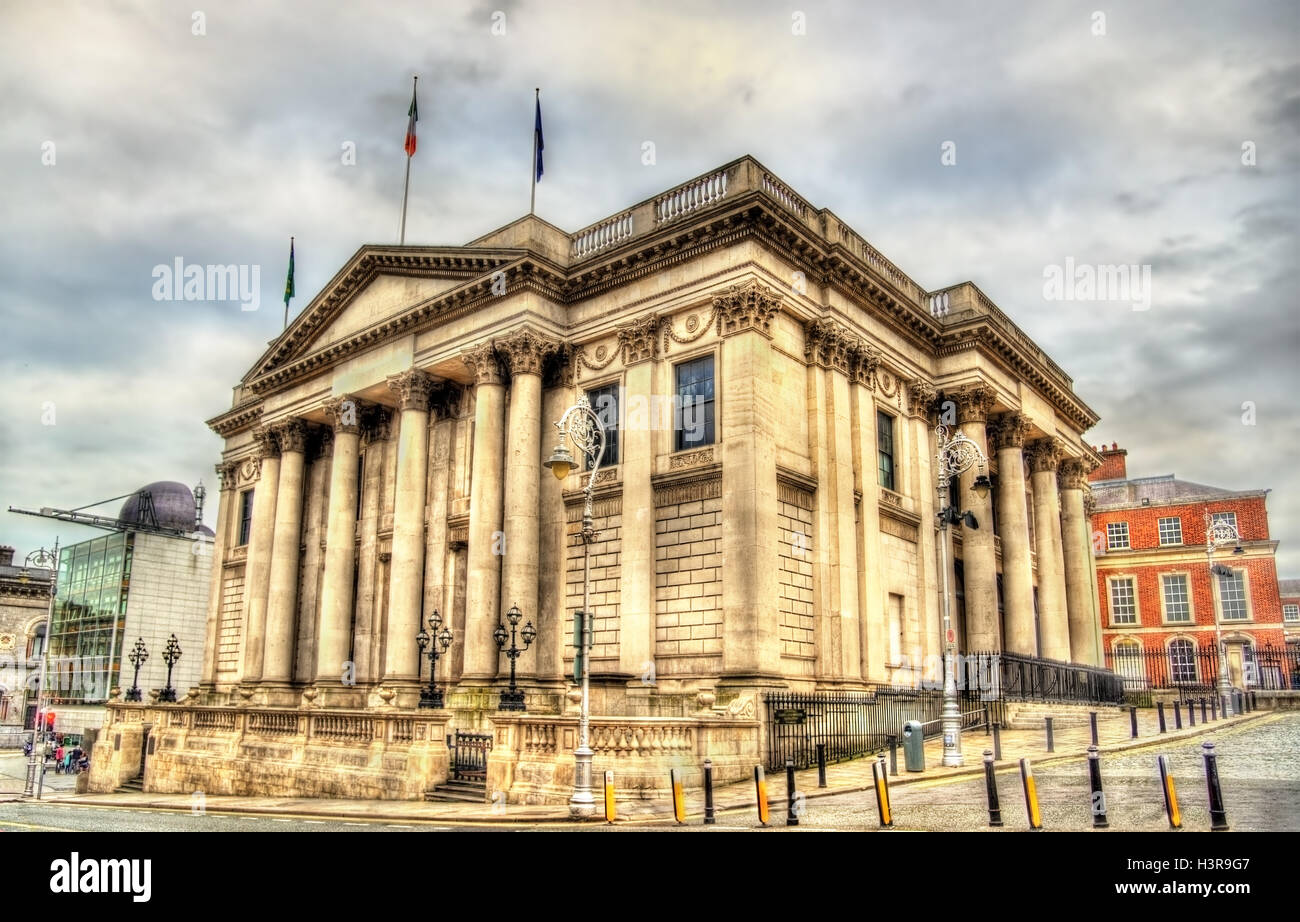 The city hall of Dublin Ireland Stock Photo Alamy