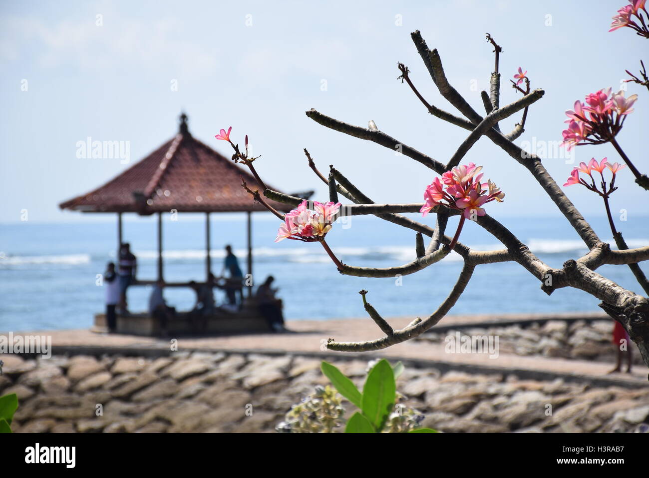 Temple at the beach, Bali, Indonesia Stock Photo