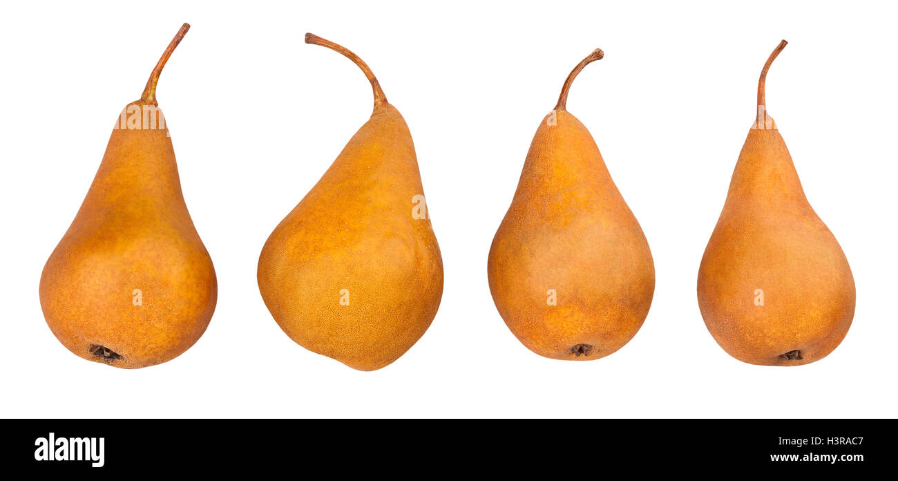 pears group isolated Stock Photo Alamy