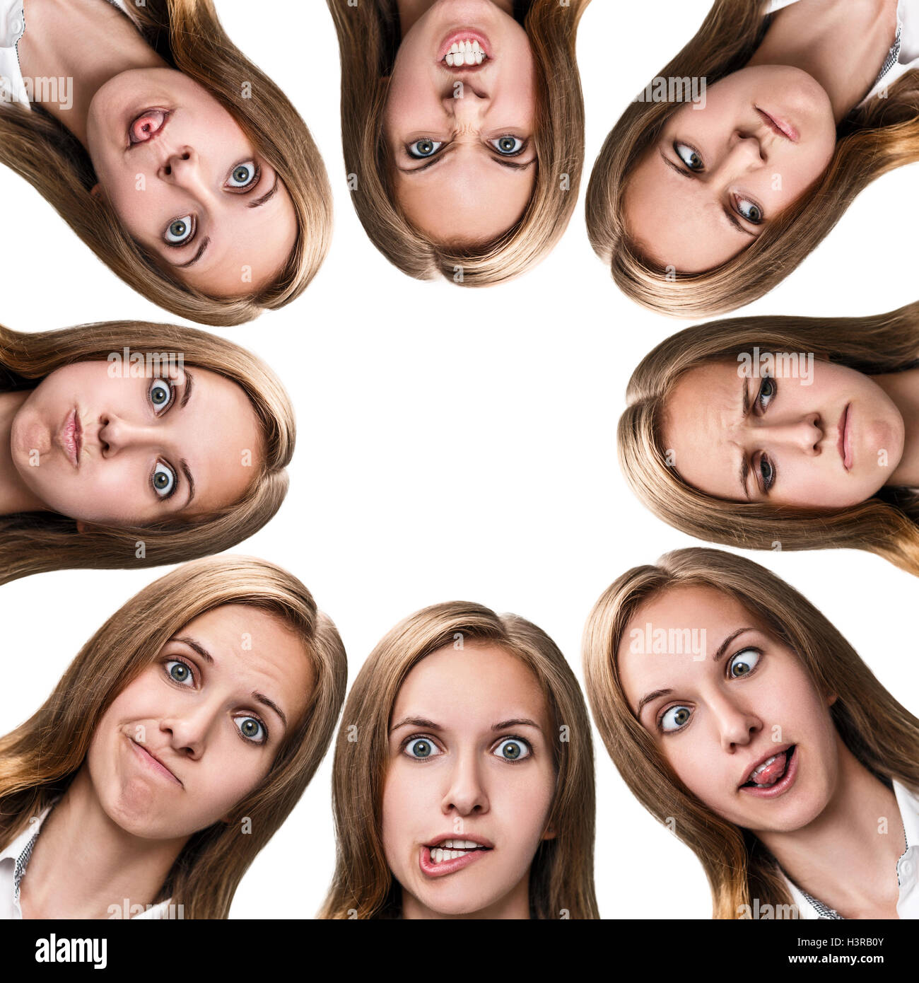 Different facial expression and woman hi-res stock photography and images -  Alamy