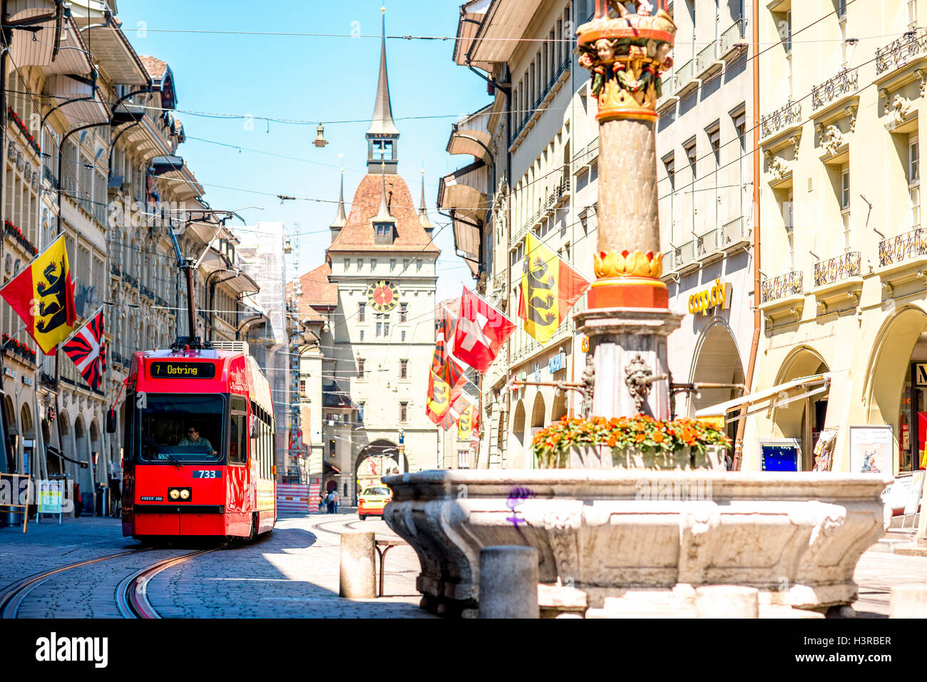 Street view in Bern city Stock Photo
