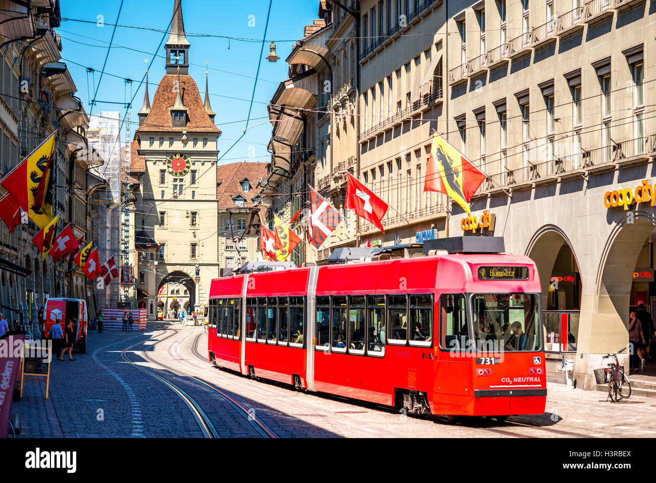 Street view in Bern city Stock Photo