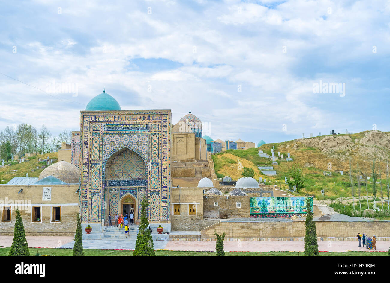 The mausoleums of Shah-i Zinda are famous for their beauty, Samarkand