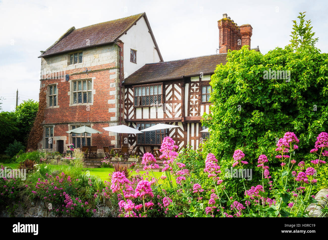 The Albright Hussey Manor Hotel near Shrewsbury England UK Stock Photo Alamy