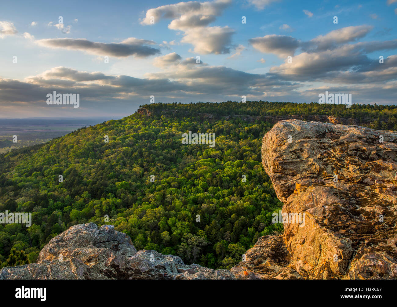 Petit Jean State Park, Arkansas Evening light on forested Petit Jean