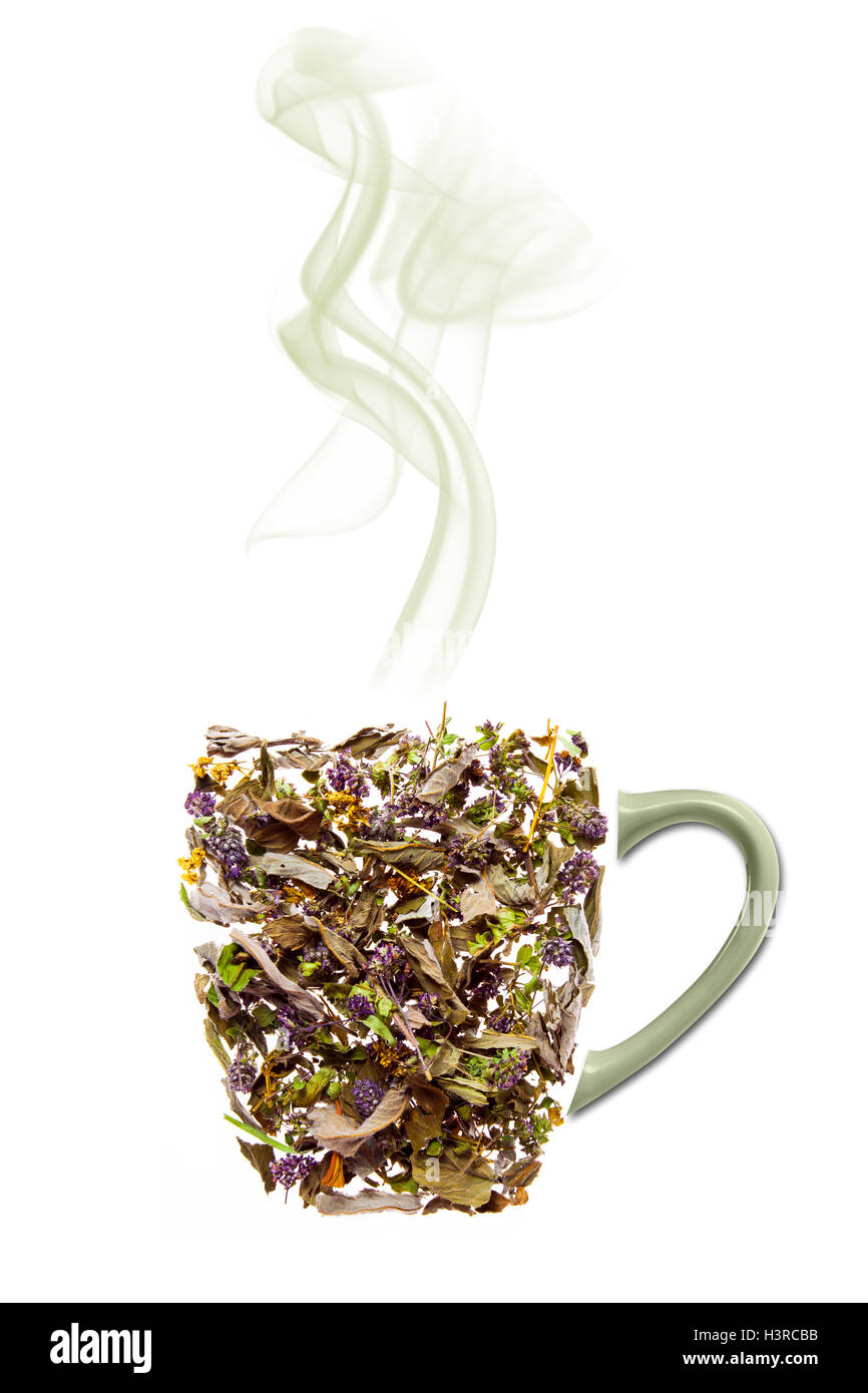 A cup of tea made from tea leaves Stock Photo Alamy