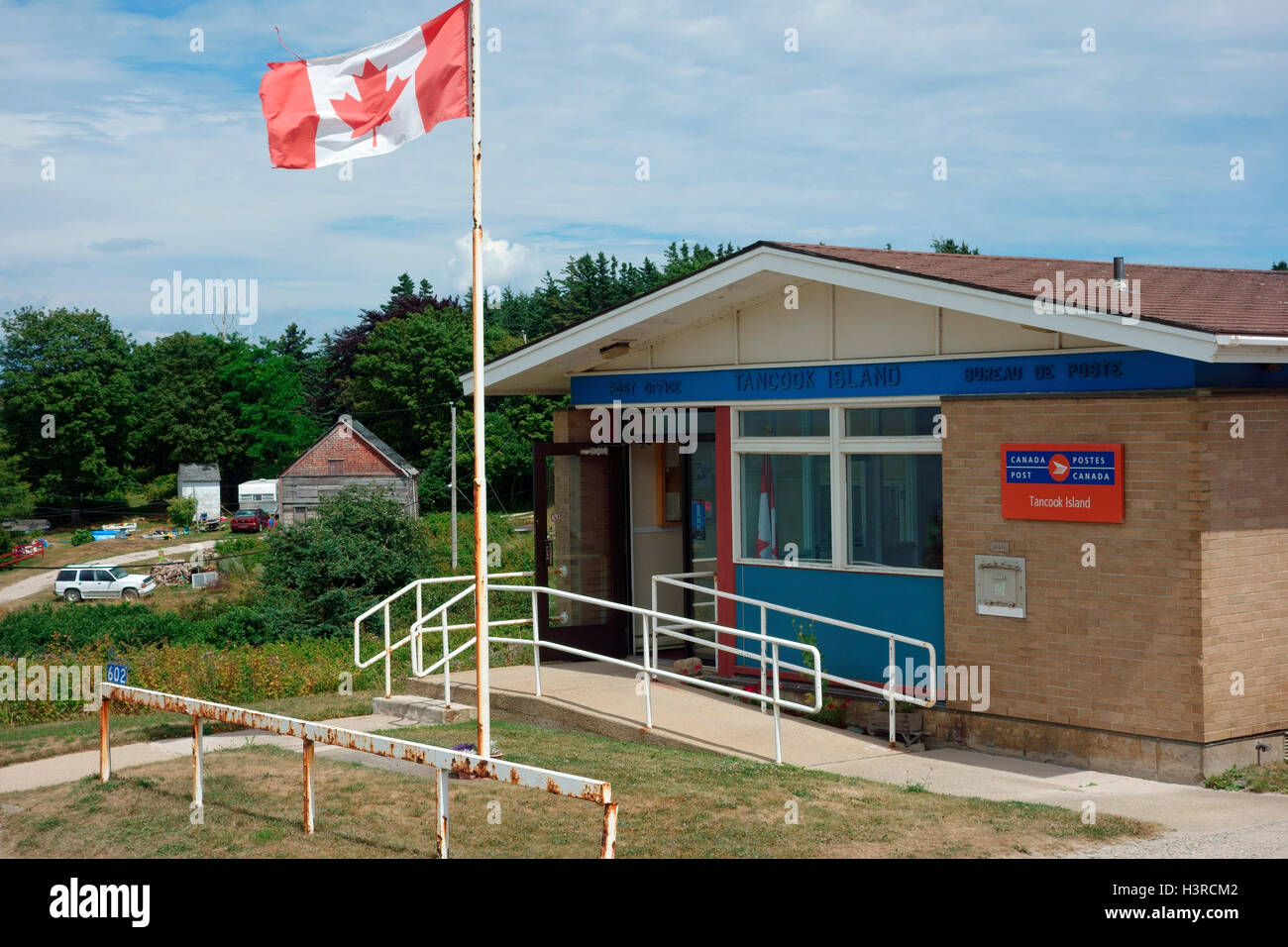 Post office on Big Tancook island, Nova Scotia, Canada Stock Photo