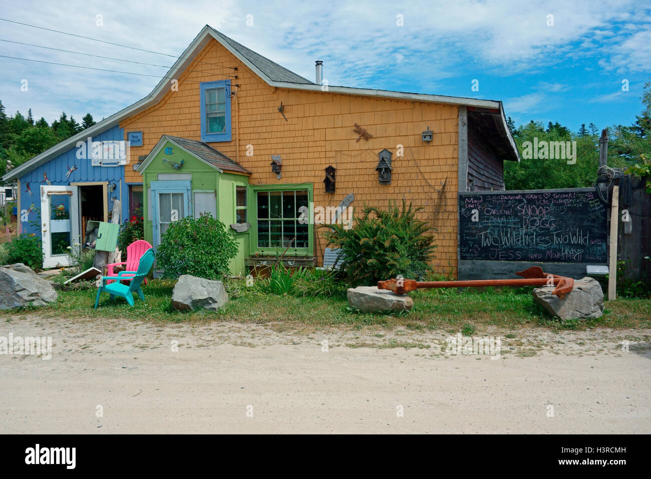 Craft Shop at Big Tancook island, Nova Scotia, Canada Stock Photo