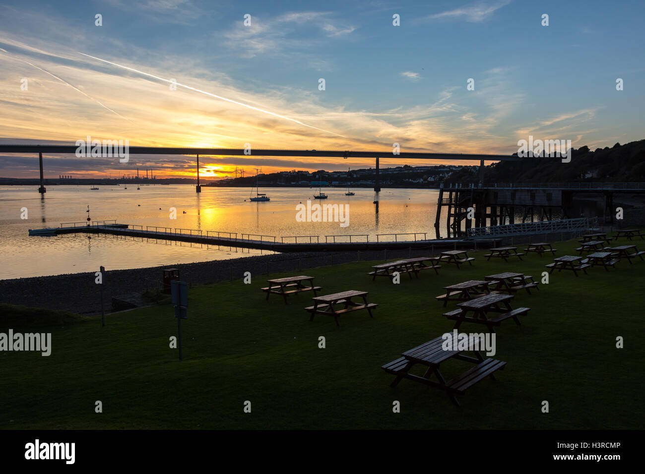 The Jolly Sailor pub in Burton. Milford Haven, Pembrokeshire, UK at