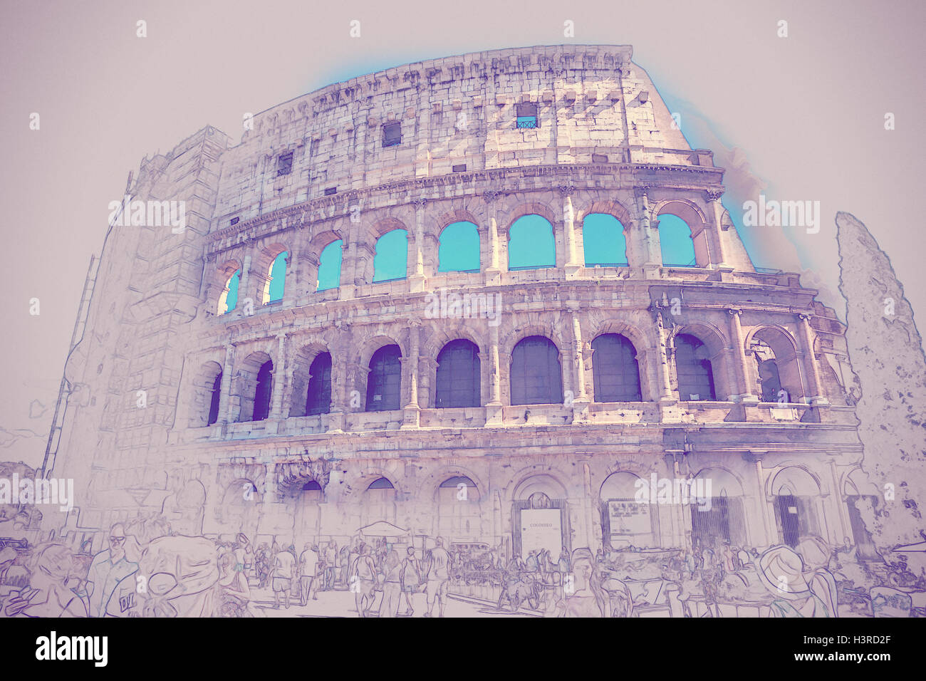 The Colosseum, an important monument Stock Photo Alamy