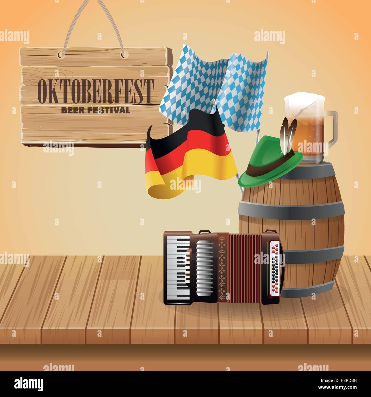 Oktoberfest celebration of Germany design Stock Vector Image & Art - Alamy