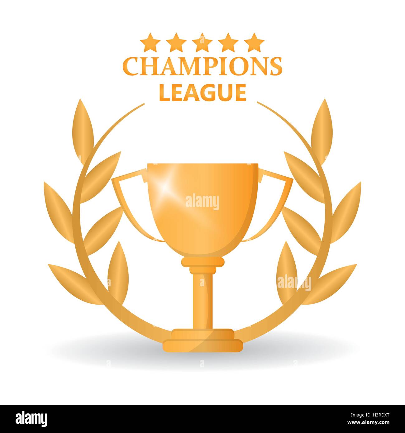 Champions league trophy isolated Cut Out Stock Images & Pictures